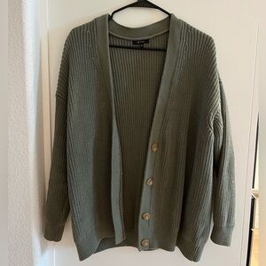 Quince 100% Organic Cotton Oversized Boyfriend Cardigan